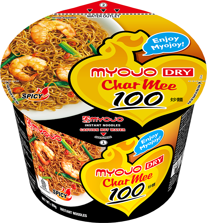 Myojo Dry Bowl Char Mee Noodles (Halal) 89g