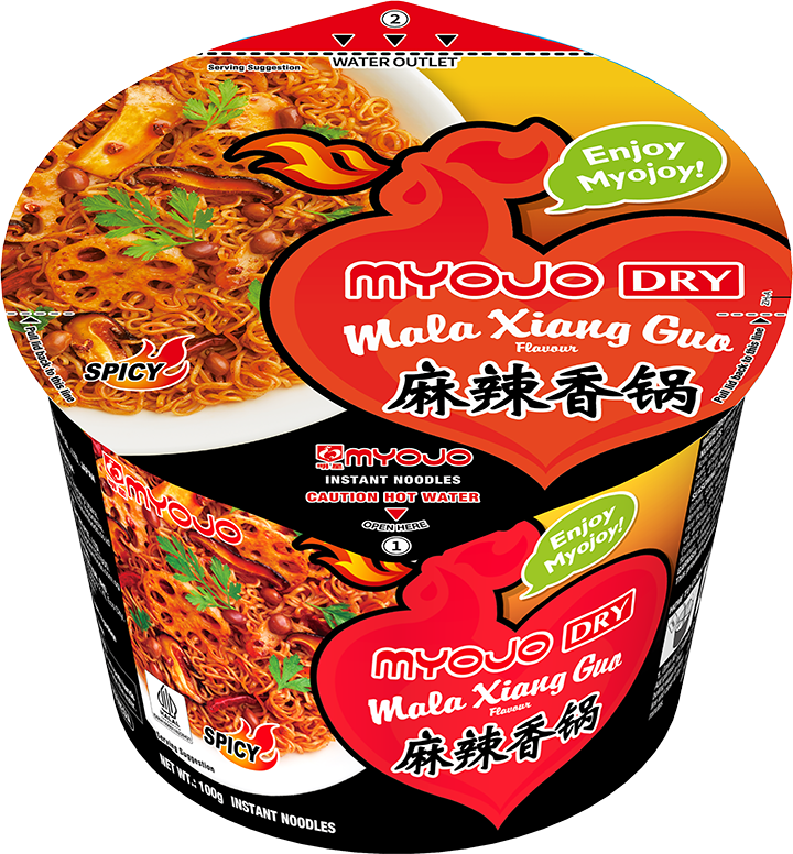 Myojo Dry Bowl Mala Xiang Guo Noodles (Halal) 100g