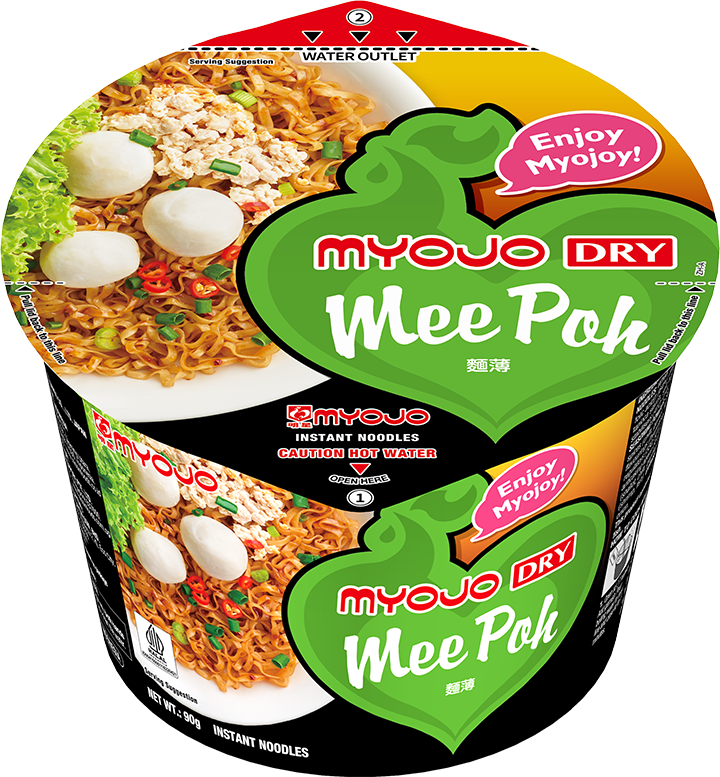 Myojo Dry Bowl Mee Poh Noodles (Halal) 90g