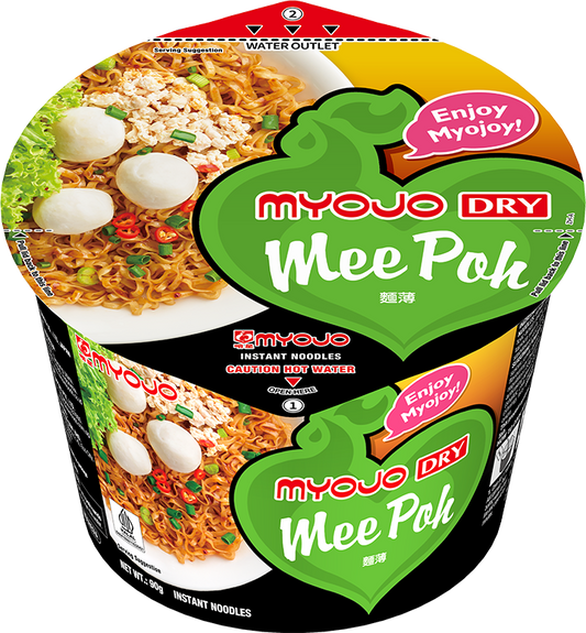 Myojo Dry Bowl Mee Poh Noodles (Halal) 90g