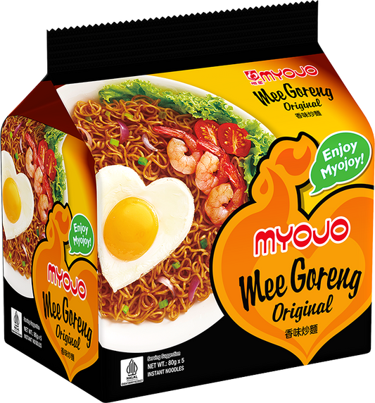 Myojo Dry Instant Noodles Mee Goreng (Halal) 5 x 80g