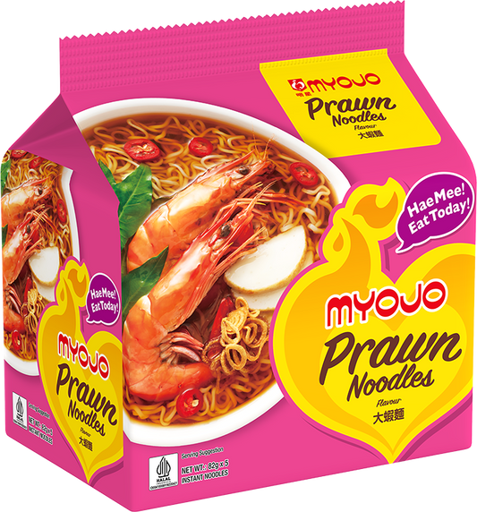Myojo Prawn Noodles (Halal) 5pcs x 82g