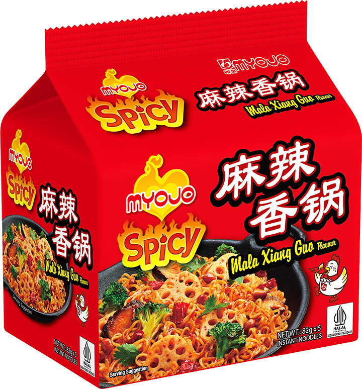 Myojo Spicy Mala Xiang Guo Noodles (Halal) 5 x 82g