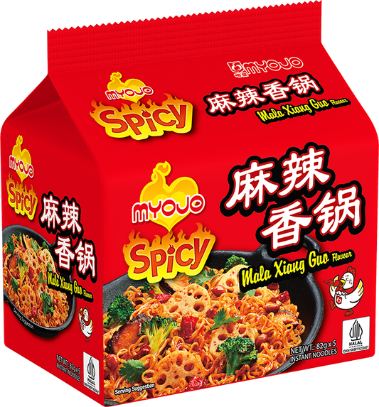 Myojo Spicy Mala Xiang Guo Noodles (Halal) 5 x 82g