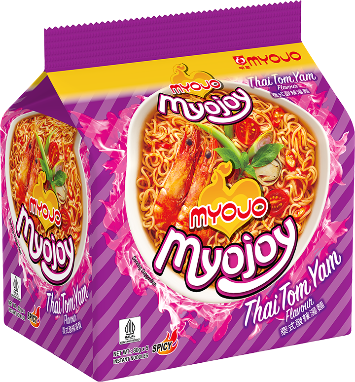 Myojo Thai Tom Yam Noodles (Halal) 5 x 80g