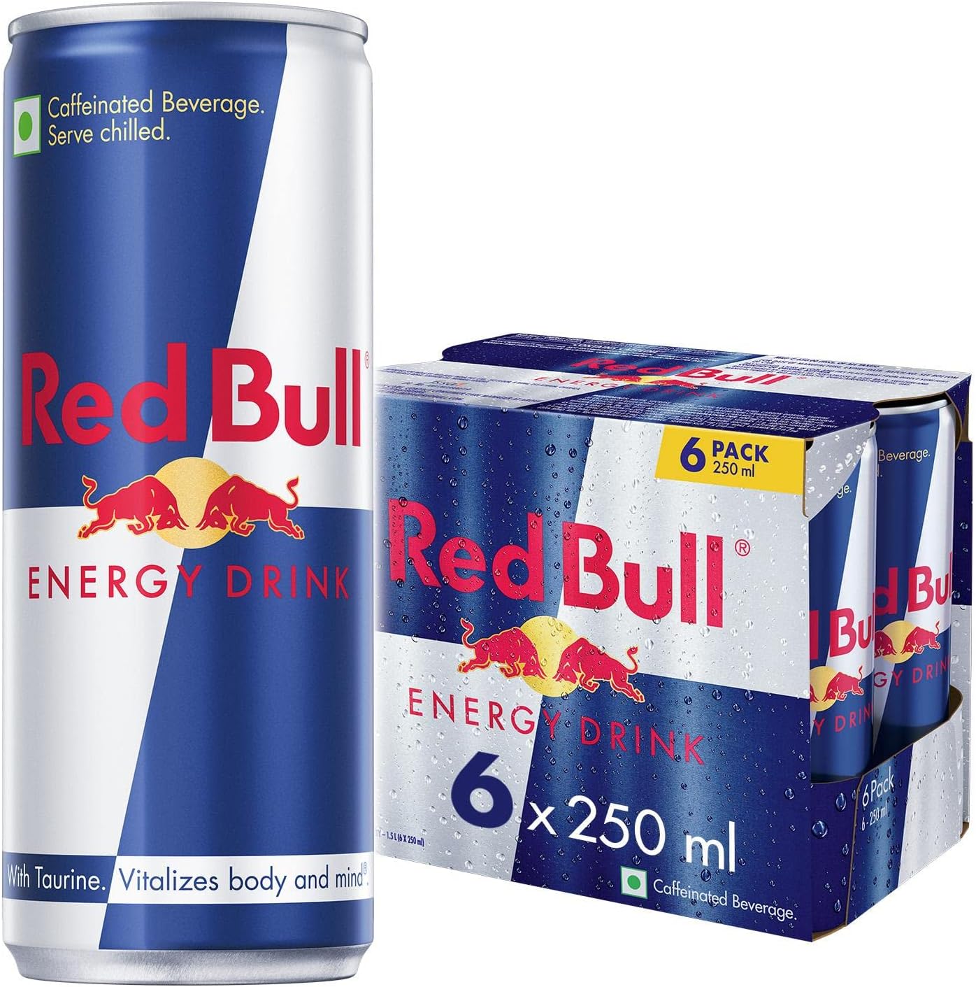 Red Bull Energy Can Drink - Classic 6 x 250ml