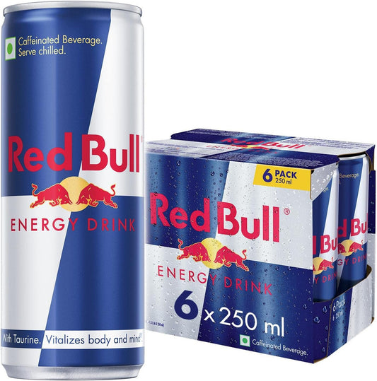 Red Bull Energy Can Drink - Classic 6 x 250ml