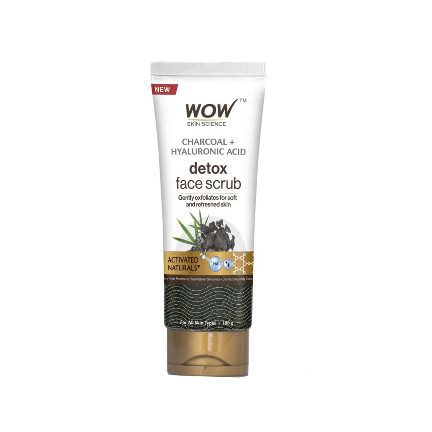 Wow Skin Science Activated Charcoal Face Scrub 100ml