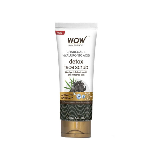 Wow Skin Science Activated Charcoal Face Scrub 100ml