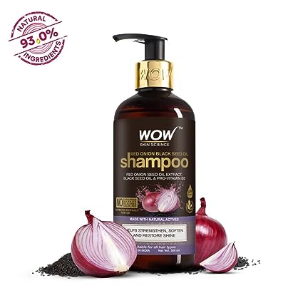 Wow Skin Science Red Onion Black Seed Oil Shampoo 300ml